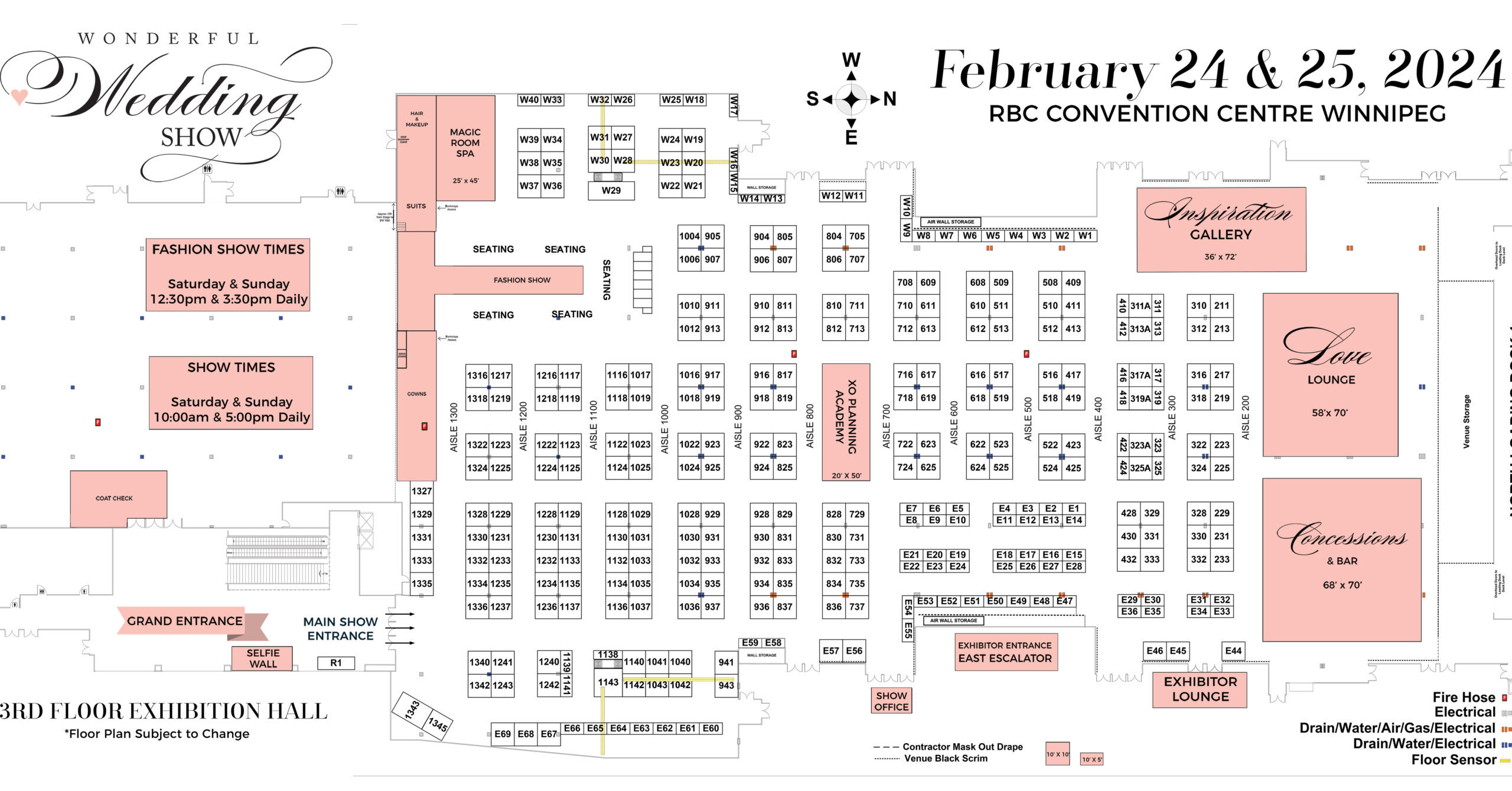 wonderful wedding show floor plan